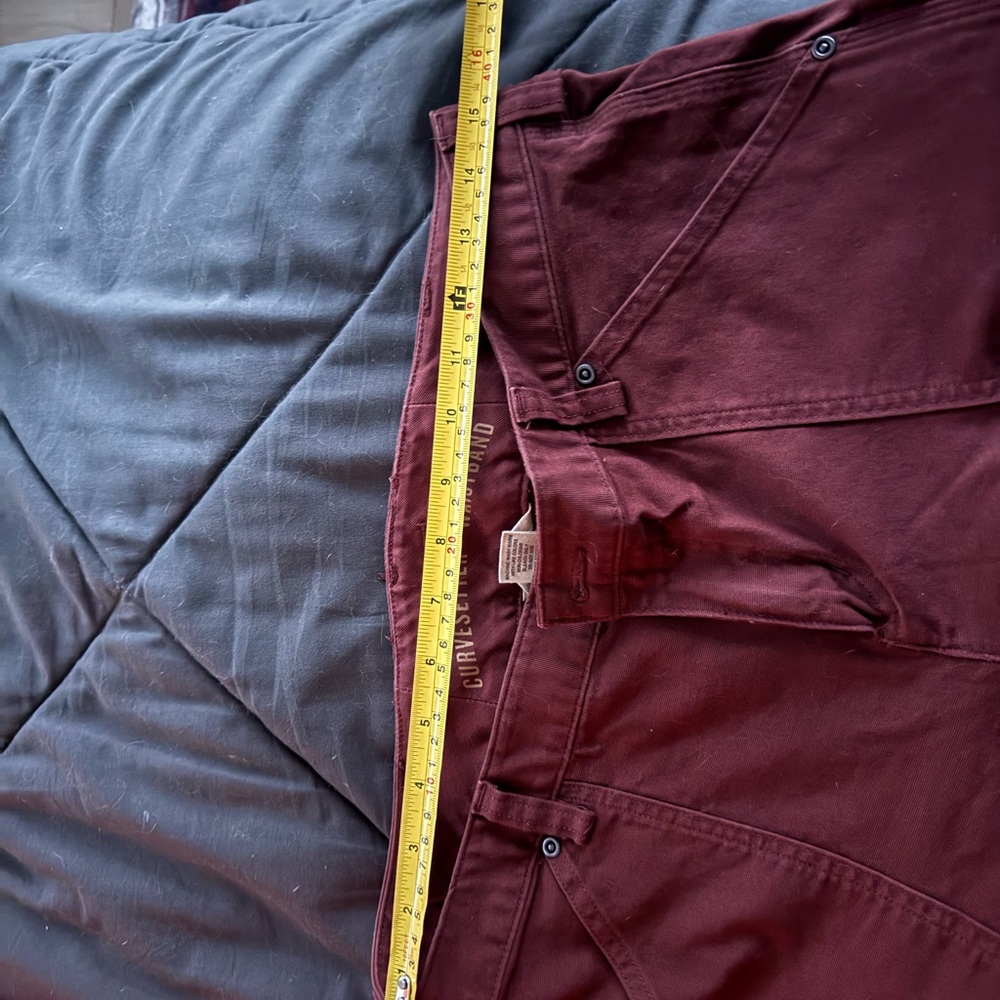 Womens Burgundy Cargo Pants Duluth - Picture 7 of 7